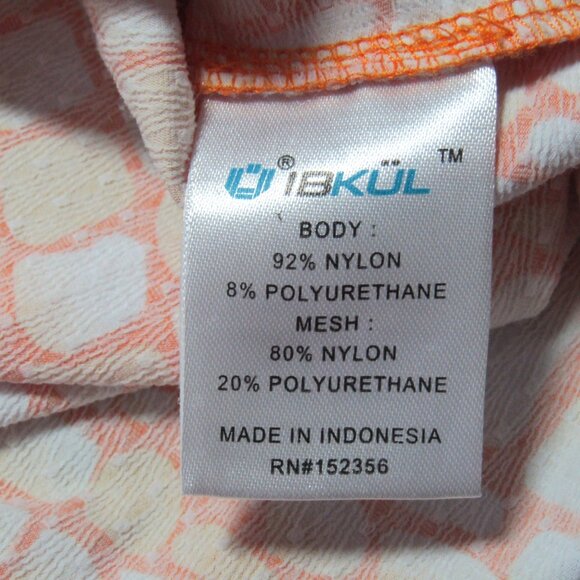 Ibkul 1/4 Zip Pullover Top Womens Size M Orange Alligator Golf Tennis Pickleball - Picture 7 of 9